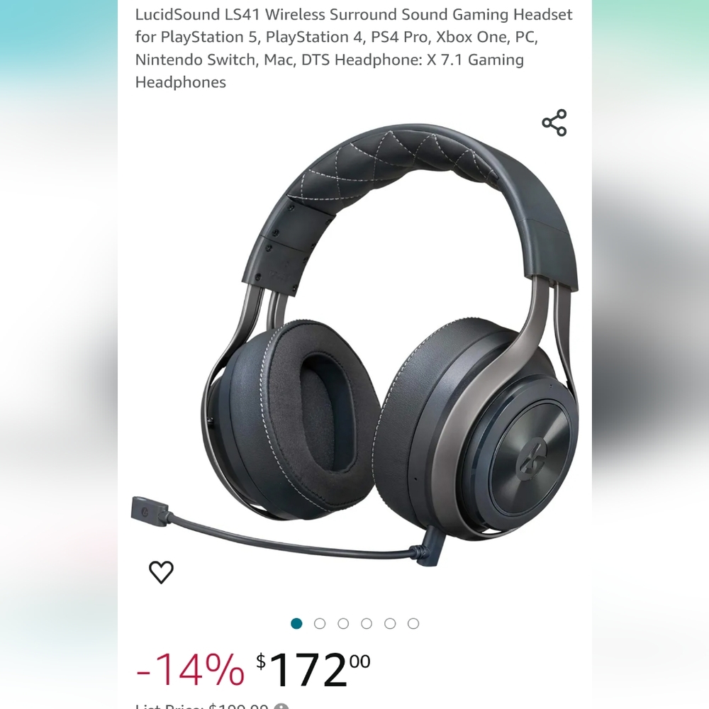 New Lucid Sound gaming headset